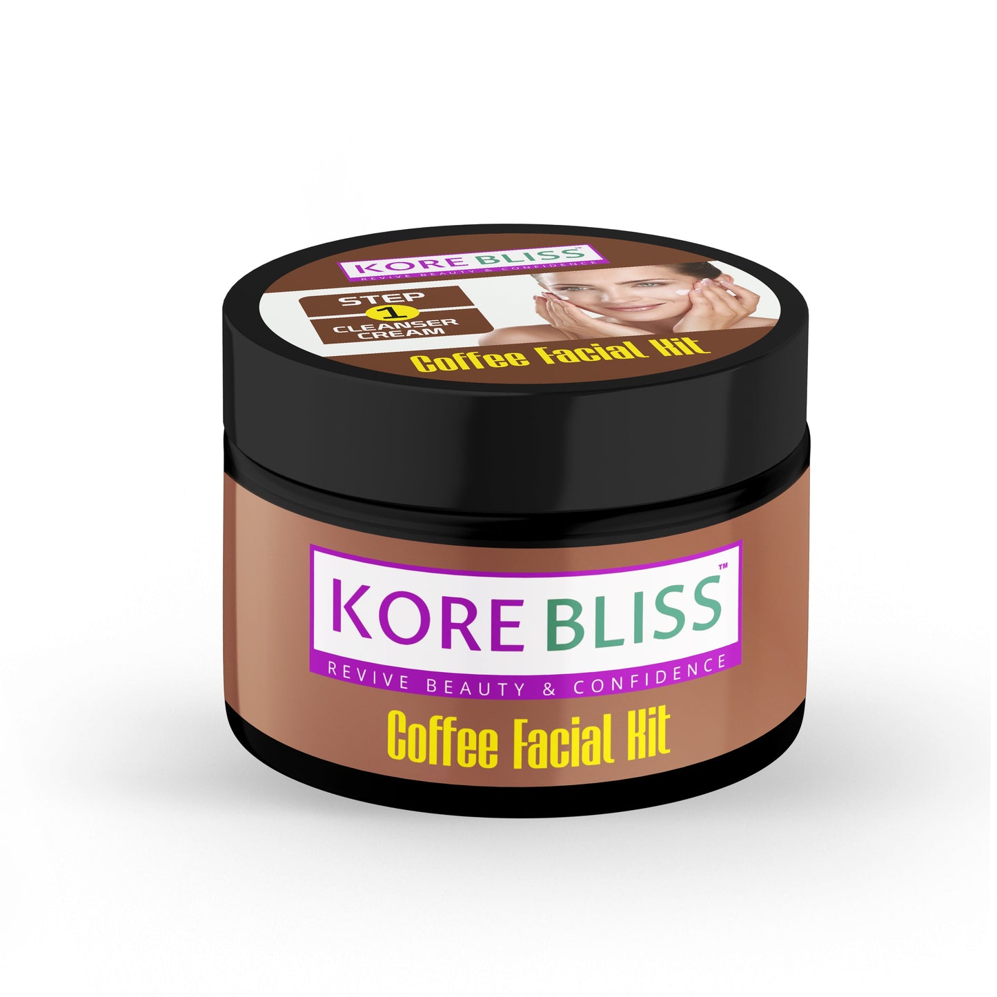 Kore Bliss Coffee Facial Kit - Awaken Your Skin's Radiance - 125g